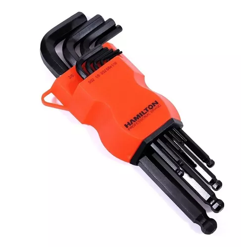 Juego Llaves Allen Extra Largas 9 Piezas (medidas: desde 1,5mm a 10mm)