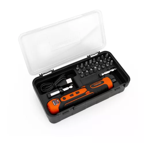Atornillador Inalámbrico 3,6v + Accesorios - Color Naranja