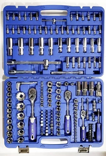 Juego de bocallaves 173 piezas encastre 1/4" - 1/2"- 3/8"