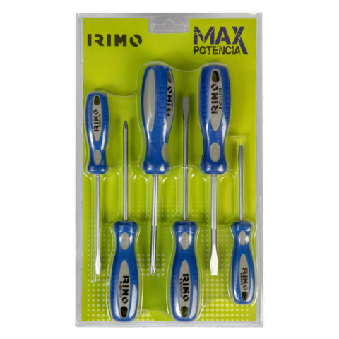 Set Juego 6 Destornilladores Irimo Phillips / Plano